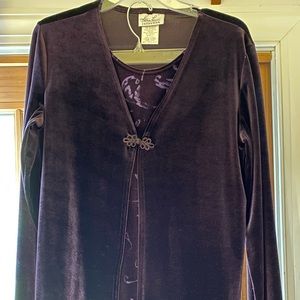 Dark purple skirt set, large